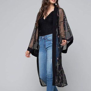 Beautiful Black and Lace Cover Up BEBE Size Small